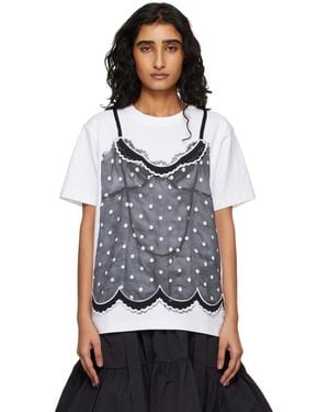 Marc Jacobs Trompe L'Oeil Cami T-Shirt - Grey