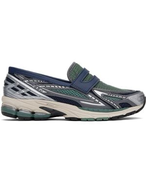 New Balance ネイビー＆グリーン 1906L ローファー - ブラック