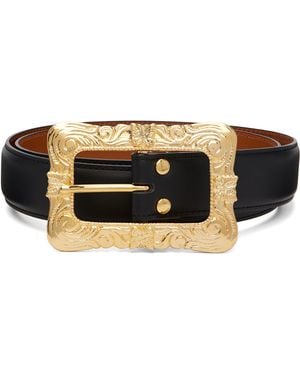 Needles Papillon Square Buckle Belt - Black