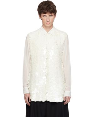 Dries Van Noten Sequinned Shirt - White