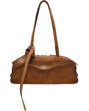 Balenciaga Tan Carrie Bowling S Bag - Brown