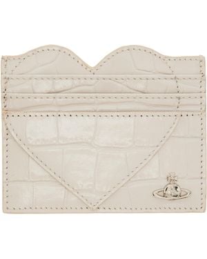 Vivienne Westwood Off- Heart Card Holder - White