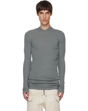 Rick Owens Concordians Rib Ls Hoodie - Black