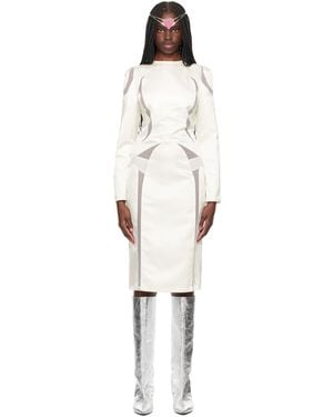 Ashley Williams Ssense Exclusive Panelled Midi Dress - Black