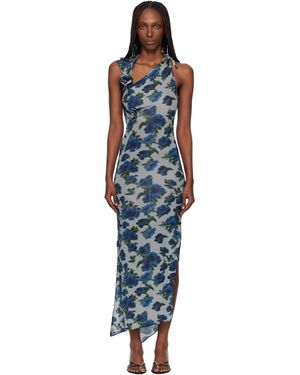 Coperni Flower Midi Dress - Black