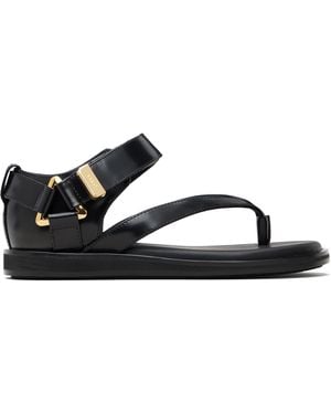 Sacai Belted Flip Flop Sandals - Black