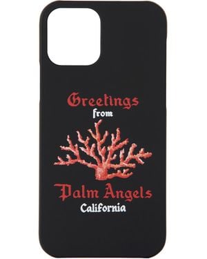 Palm Angels Coral Iphone 12 Pro Max Case - Black