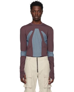 Uncertain Factor T-Shirt À Manches Longues Planet Voyager Mauve - Bleu