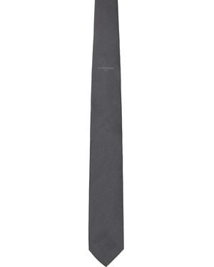 Givenchy Paris Silk Jacquard Tie - Black