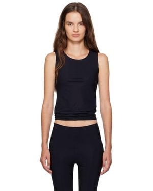 Jil Sander Round Neck Sleeveless Tank Top - Black