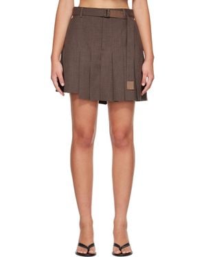 Sacai Suiting Skort - Brown