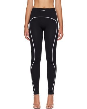Off-White c/o Virgil Abloh 'Off' Stamp Seamless Sport Leggings - Blue