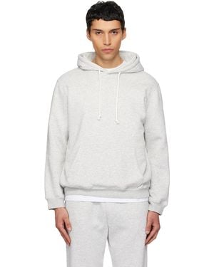 Skims Fleece Lounge Classic Hoodie - White