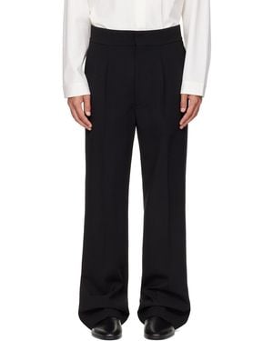 Fear Of God Double Weave Wool Tailored Flared Trousers - Black