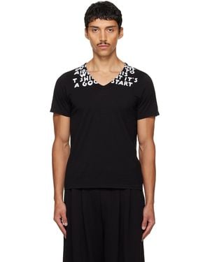 MM6 by Maison Margiela Sida Print T-Shirt - Black
