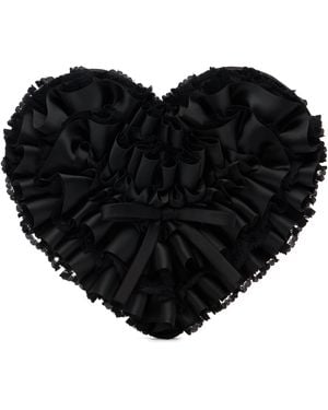 Ashley Williams Bow Heart Clutch - Black