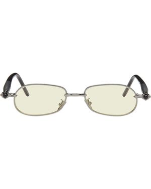 Kuboraum Lunettes De Soleil P78 Gris Acier Et Noir - Métallisé