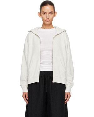 Entire studios Off- Full Zip Hoodie - White