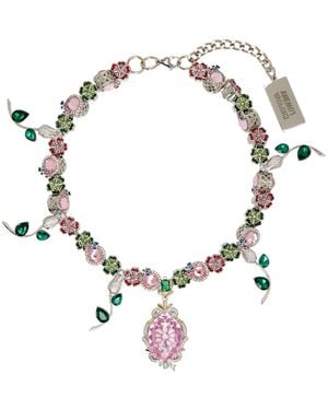 Chopova Lowena Cooey Clover Charm Necklace - Metallic