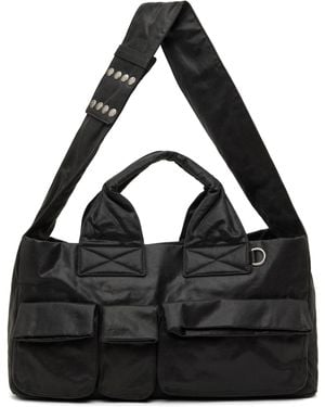 OPEN YY Oil Skin Venti Tote in Grey | Lyst Canada