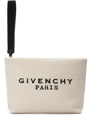 Givenchy Canvas Pouch - Natural