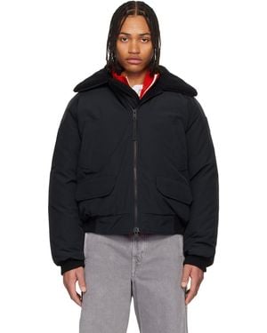 Canada Goose Blouson Aviateur Chilliwack Noir Rembourré En Duvet