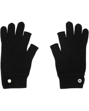 Rick Owens Tower Touchscreen Gloves - Black