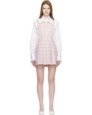 Sandy Liang Pilot Pinafore Minidress - Black