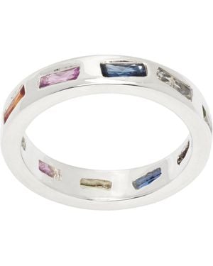 Bleue Burnham Mini Lotus Ring - White