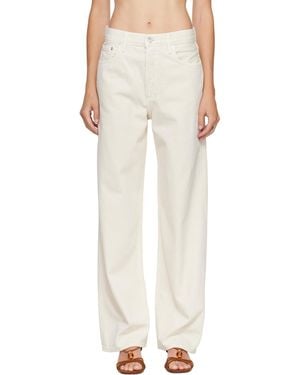 Agolde Off- Low Slung Baggy Jeans - Natural