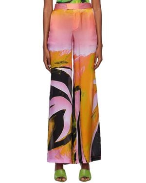 Louisa Ballou Wide-Leg Trousers - Orange