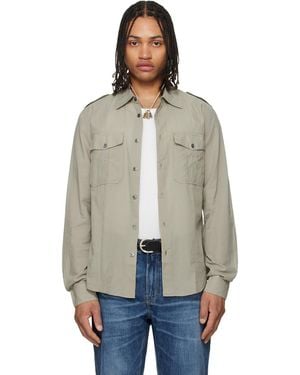 Our Legacy Taupe Lean Shirt - Multicolour