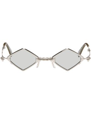 Kuboraum Lunettes De Soleil H80 Argentées - Métallisé