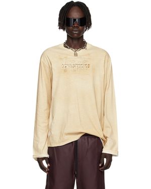 Acne Studios Long Sleeve Logo T-Shirt - Black