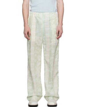 young n sang Floral Pants - White