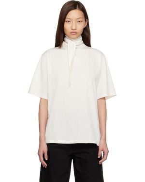 Lemaire Off- Foulard T-Shirt - White