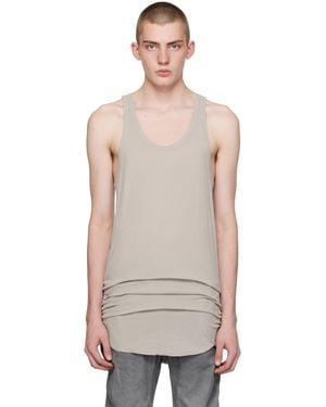 Boris Bidjan Saberi 11 Grey T1b Tank Top - Black