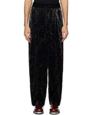 Han Kjobenhavn Pantalon De Survêtement Noir À Taille Élastique