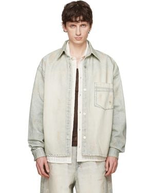 Won Hundred Maza Printed Denim Shirt - White