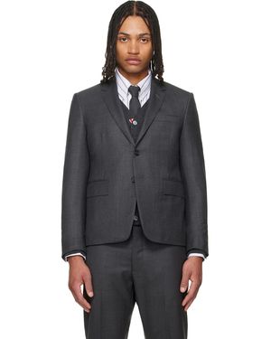Thom Browne Super 120S Twill High Armhole Sportcoat - Black