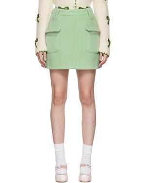 Shrimps Rose Miniskirt - Green