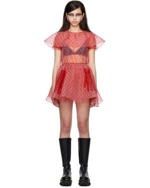 Im Sorry by Petra Collins Ssense Exclusive Jennyfax Edition Tulle Minidress - Red
