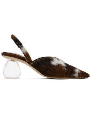 Simone Rocha Pointed Slingback Heels - Black