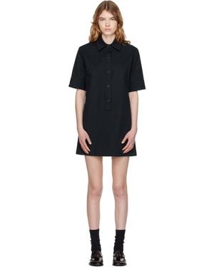 A.P.C. Poly Mini Dress - Black