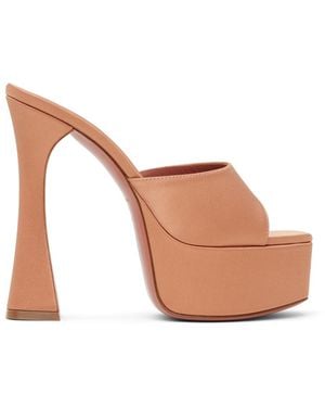 AMINA MUADDI Tan Dalida Heeled Sandals - Black