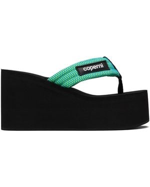 Coperni Wedge Heeled Sandals - Black