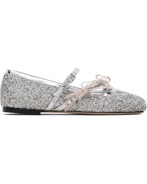 Jimmy Choo Loli Ballerina Flats - Metallic