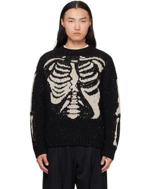 KHOKI Needle Punched Knit Jumper - Black