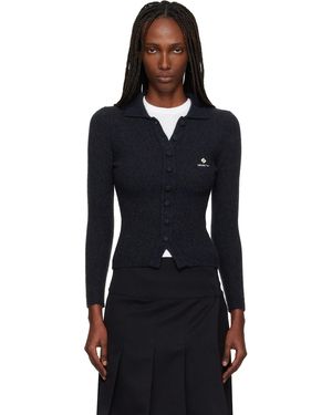 ShuShu/Tong Lapel Fitted Cardigan - Black