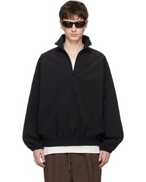 Fear Of God Active Trace Half Zip Track Jacket - Black